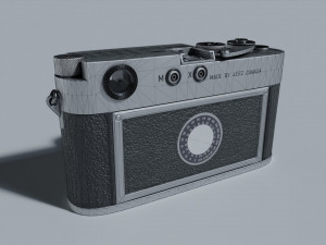 camera leica m3 retro silver Modelo 3D