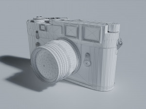 camera leica m3 retro silver Modelo 3D