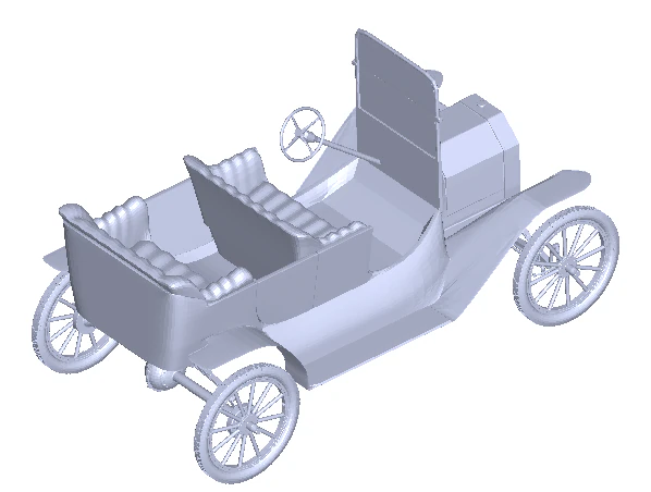 Carro velho Modelo de Impressão 3D .c4d .max .obj .3ds .fbx .stl .blend 
