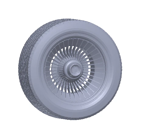 Car wheel 3D Print Model .c4d .max .obj .3ds .fbx .stl .blend 