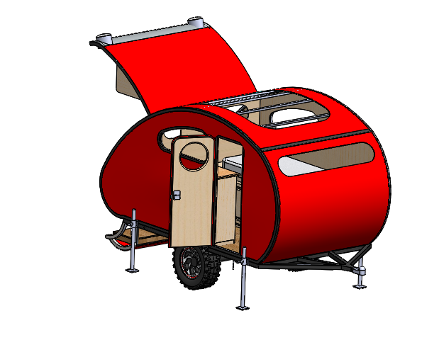Caravane 3D Print Model .c4d .max .obj .3ds .fbx .stl .blend