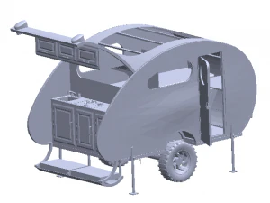 Caravane 3D Print Model