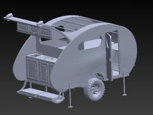 Caravane 3D Print Model
