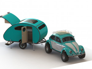 Caravane 3D Print Model