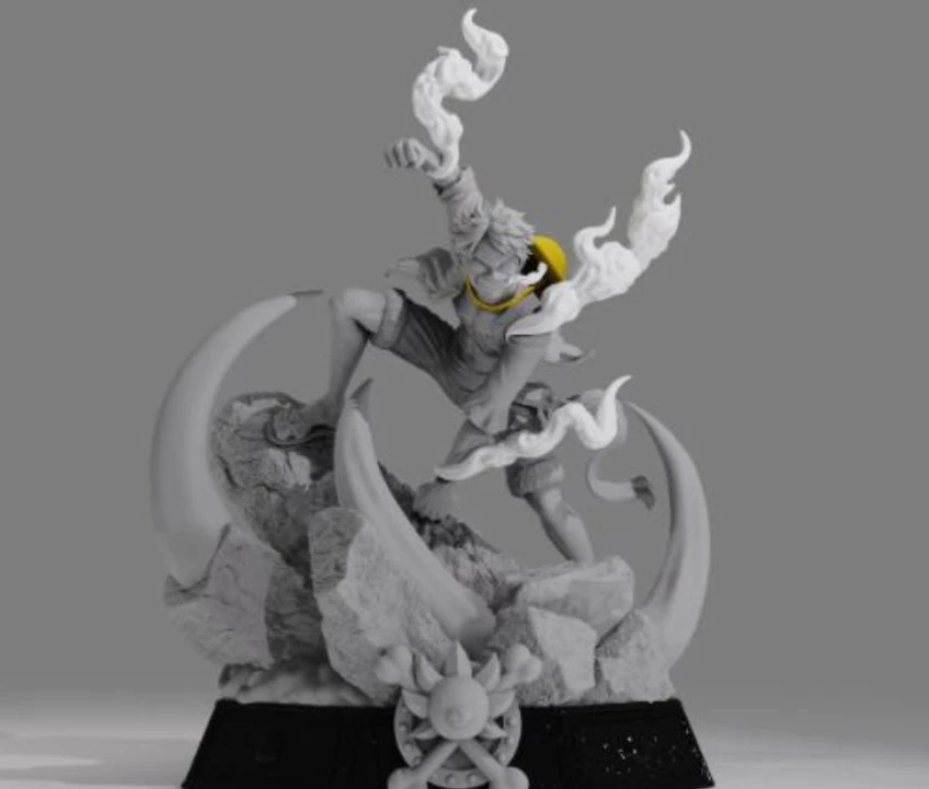 Luffy 3D Print Model .c4d .max .obj .3ds .fbx .stl .blend