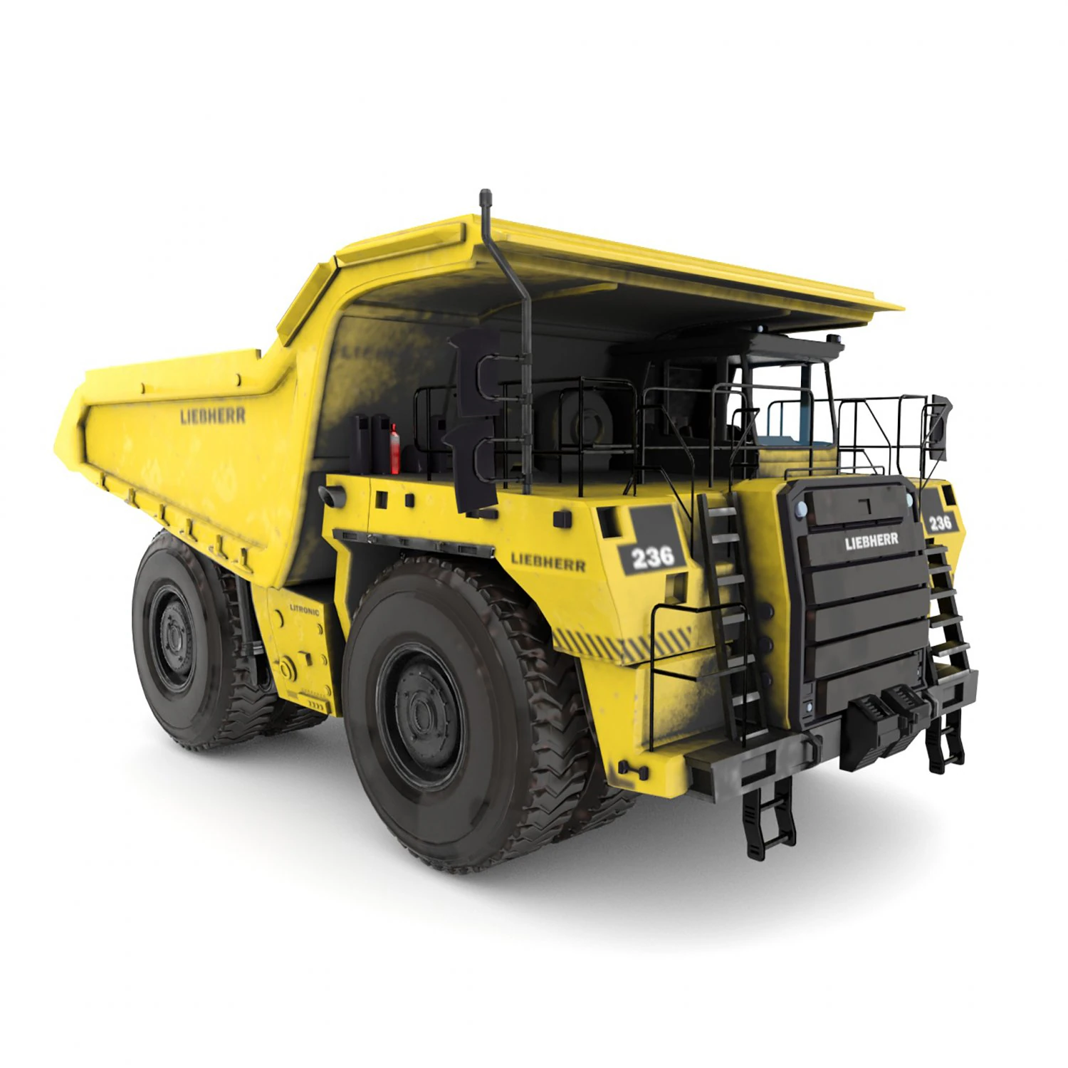 mining truck 3D Model .c4d .max .obj .3ds .fbx .stl .blend 