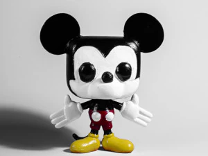 Topolino con figura pop Funko Modello 3D
