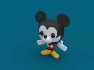 Funko pop figure mickey mouse 3D Model