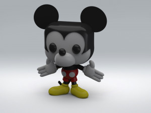 Funko pop figure mickey mouse 3D Model