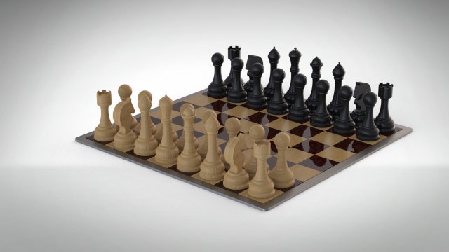 chess Model 3D .c4d .max .obj .3ds .fbx .stl .blend 