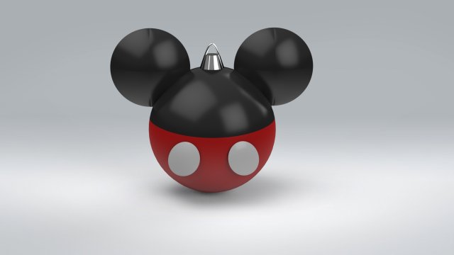 esfera mickey mouse 3D Модель .c4d .max .obj .3ds .fbx .stl .blend