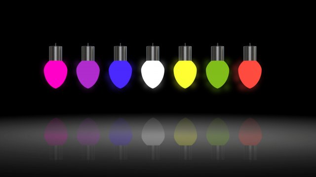 crhistmas lights Modèle 3D .c4d .max .obj .3ds .fbx .stl .blend 