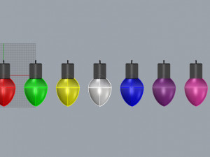 crhistmas lights Modèle 3D