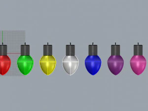 crhistmas lights 3D Model