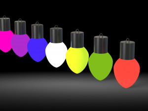 crhistmas lights Modèle 3D