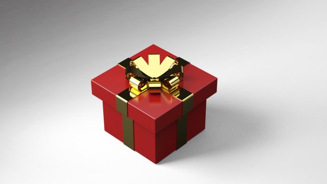 christmas gift 3D मॉडल .c4d .max .obj .3ds .fbx .stl .blend 