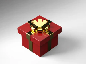 クリスマスプレゼント 3Dモデル