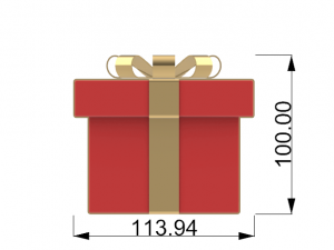 christmas gift 3D मॉडल