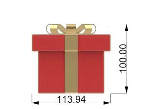 christmas gift 3D Model
