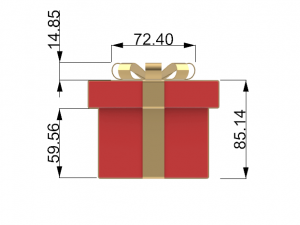 christmas gift 3D मॉडल
