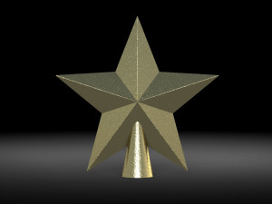 Christmas tree star 3D Model