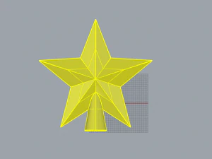 Kerstboom ster 3D Model