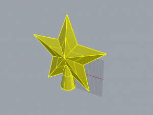 Christmas tree star Model 3D