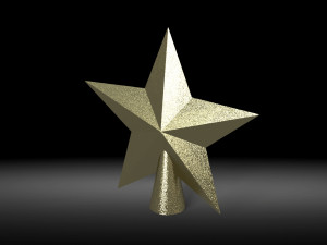 Christmas tree star Model 3D