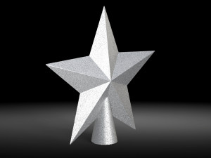 Christmas tree star Model 3D