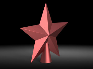 Christmas tree star Model 3D