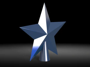 Kerstboom ster 3D Model