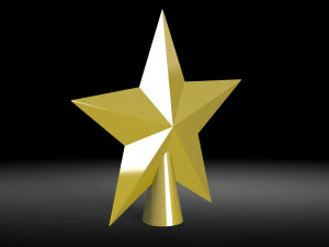 Kerstboom ster 3D Model