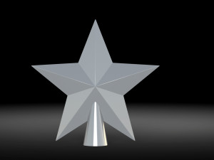 Christmas tree star Model 3D