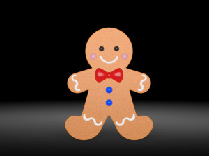 gingerbread man 3Dモデル