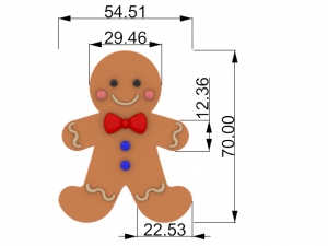 gingerbread man 3Dモデル