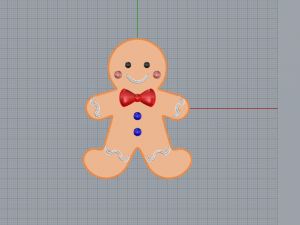gingerbread man 3Dモデル