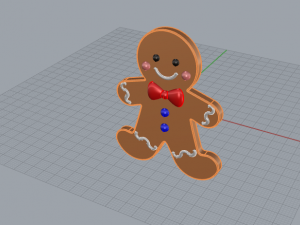 gingerbread man 3Dモデル