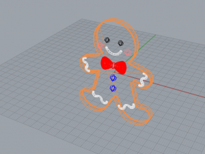 gingerbread man 3Dモデル