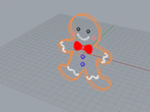 gingerbread man 3D Model