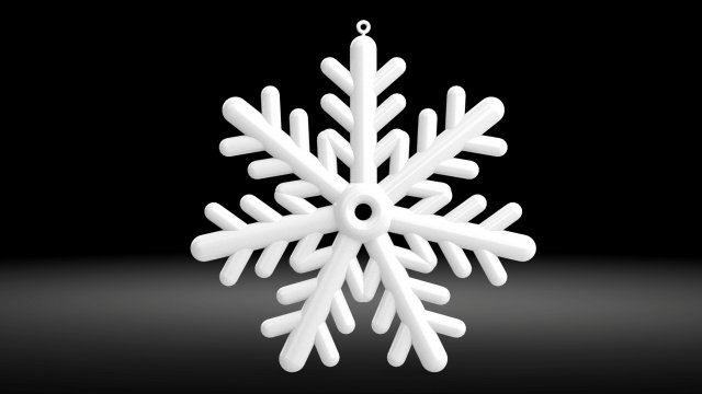 snow flake 3D 模型 .c4d .max .obj .3ds .fbx .stl .blend 