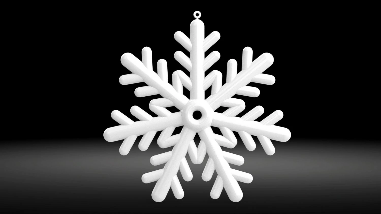 snow flake 3D Model .c4d .max .obj .3ds .fbx .stl .blend 