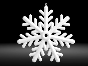 snow flake 3D Model