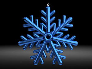 snow flake 3D 模型