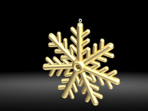 snow flake 3D 模型