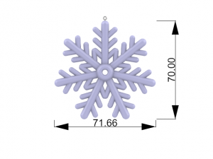 snow flake 3D 模型