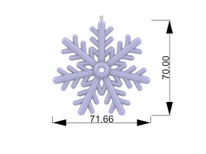 snow flake 3D Model
