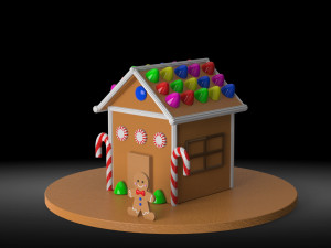 gingerbread house 3D Model