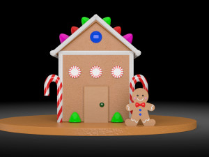 gingerbread house Model 3D