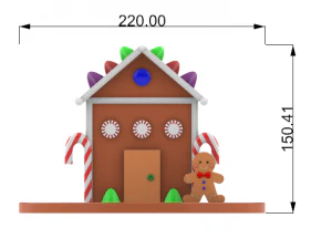 gingerbread house 3D Model
