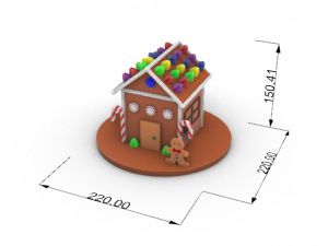 gingerbread house Model 3D